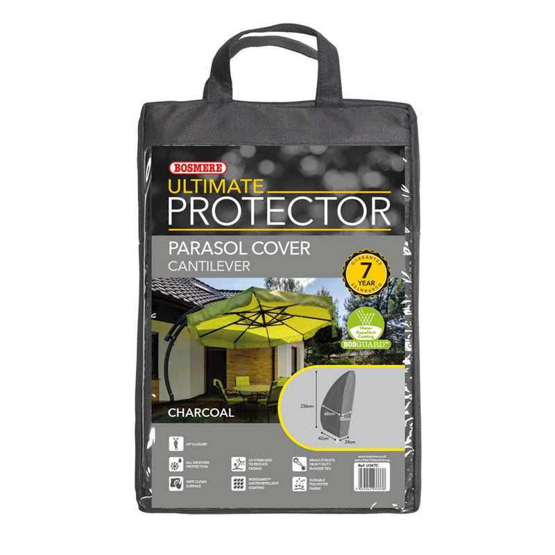 Ultimate Protector Cantilever Parasol Cover Charcoal