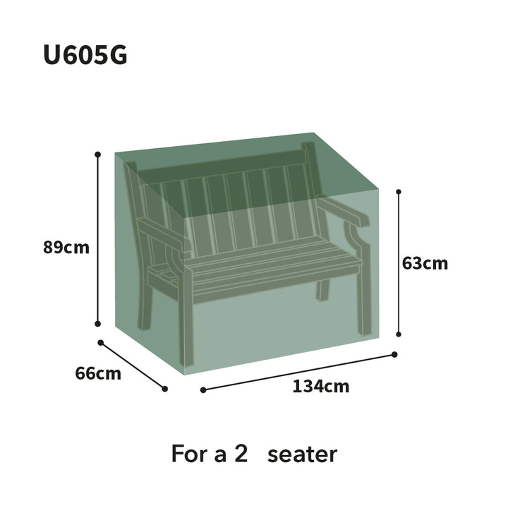 Ultimate Protector Bench Seat Cover - 2 Seat Green