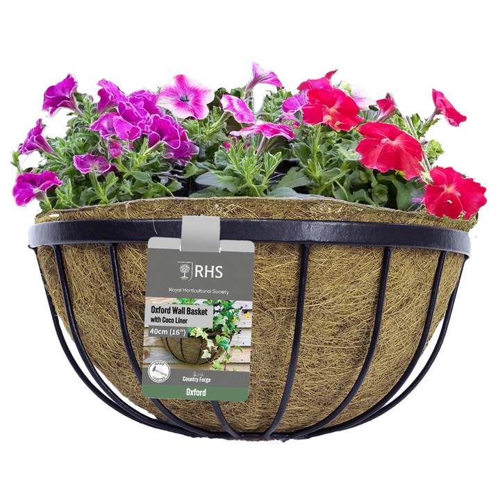 Oxford Wall Basket with Coco Liner 16" 40cm