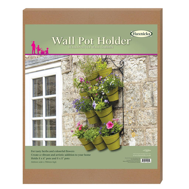 Square Wall Pot Holder - 10 Pots - W.56cm x H70cm