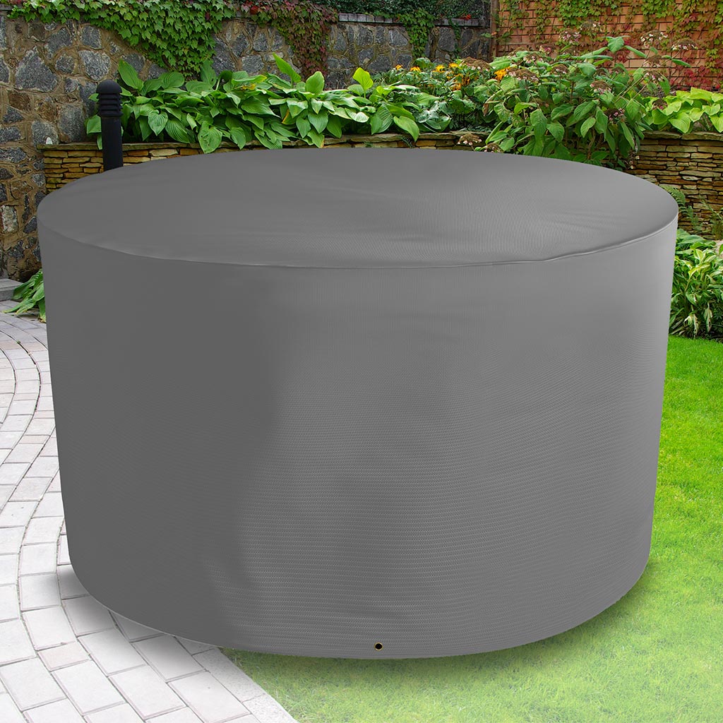Ultimate Protector Circular Table Cover Charcoal W190cm