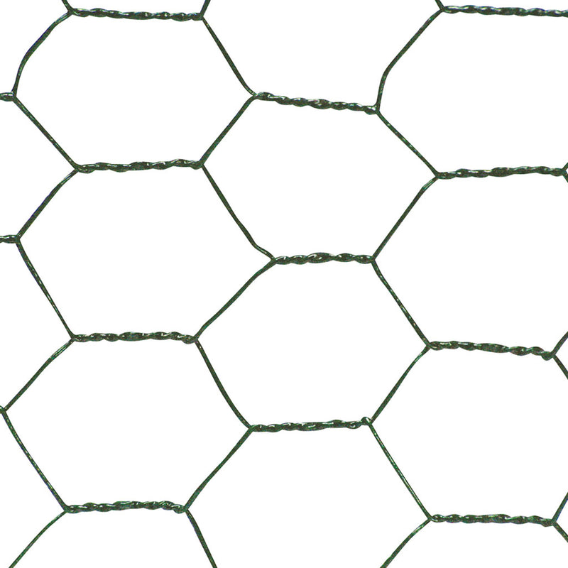 25mm Plastic Coated Wire Net 0.5m x 5m
