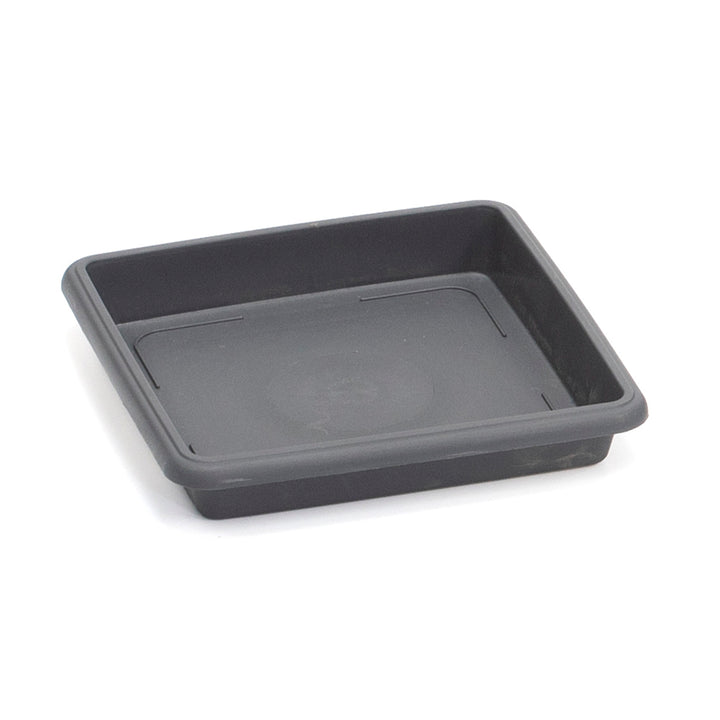 Square Pot Saucer Anthracite 145mm