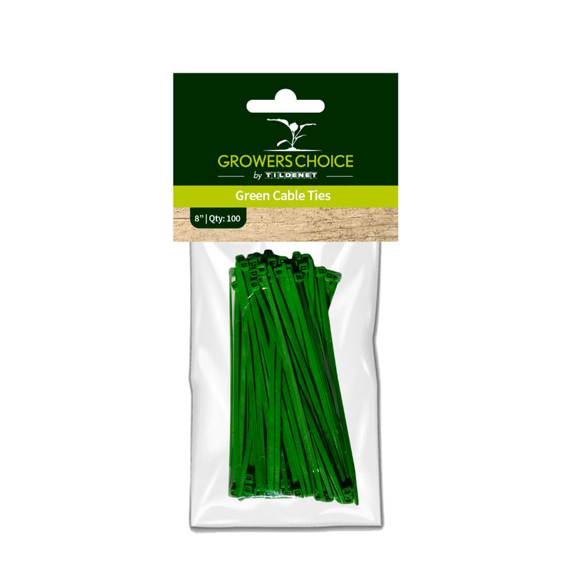 Green Cable Ties 8" 5mm x 20cm