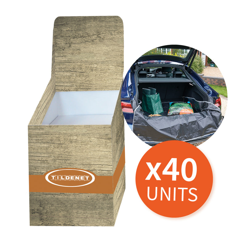 Promotion Bin with 40 x Car Boot Liner (Black)
