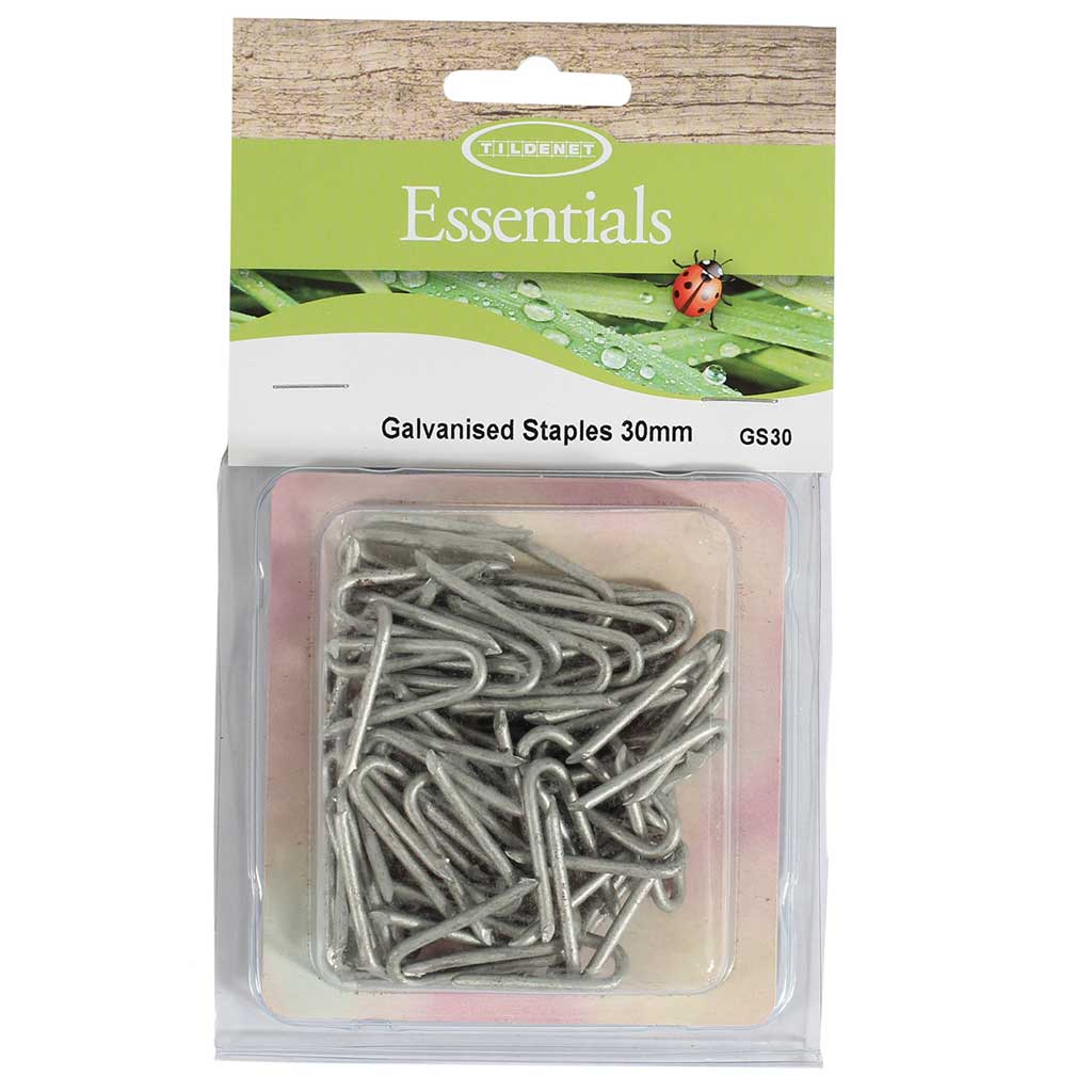 Galvanised Staples 30mm - (50)