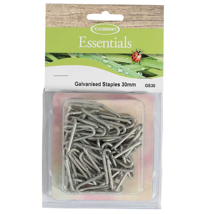 Galvanised Staples 30mm - (50)