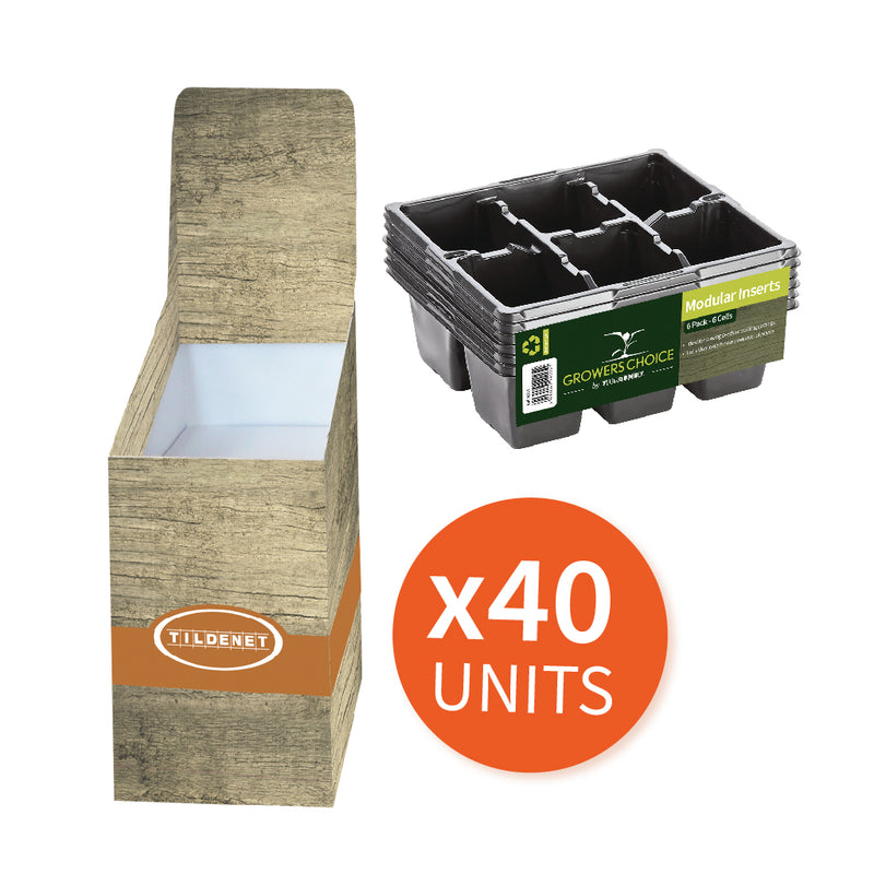 Promotion Bin with 40 x Modular Inserts 6 x 6 (36 cell)