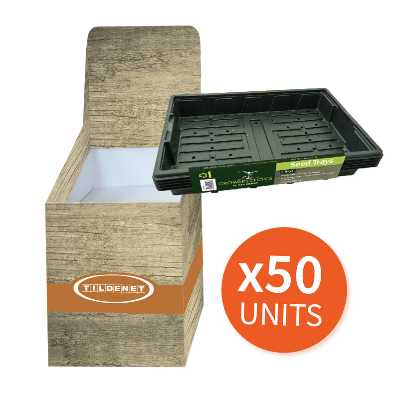 Promotion Bin with 50 x Seed Trays [5] Black