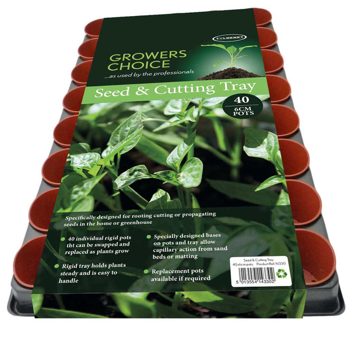 Promotion Bin with 30 x Seed and Cutting Tray 40x6cm Pots