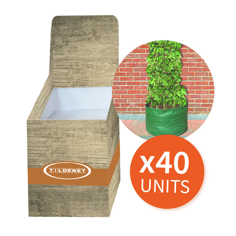 Promotion Bin with 40 x Reusable Runner Bean Bag With Bean Ring