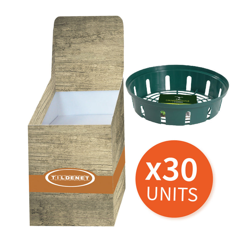 Promotion Bin with 30 x Bulb Baskets Round Small 26cm (Pack of 3)