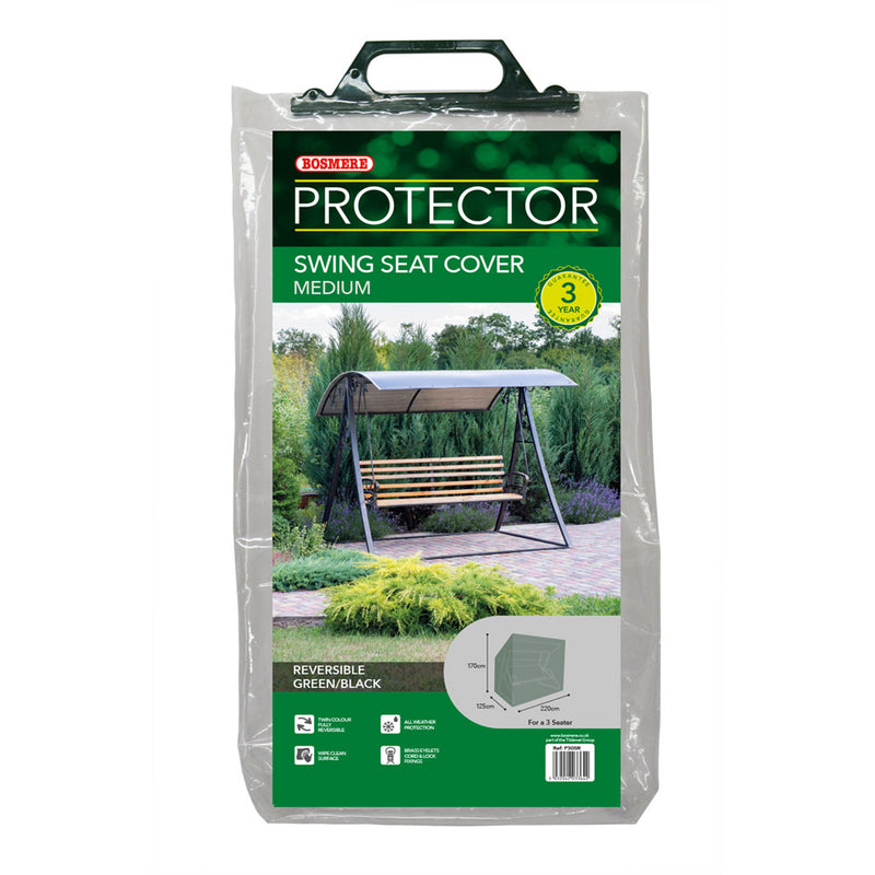 Bosmere Protector - Swing Cover - 3 Seat Green/Black