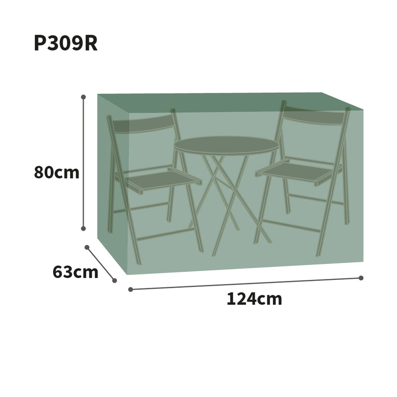 Bosmere Protector - Bistro Set Cover - 2 Seat Green/Black
