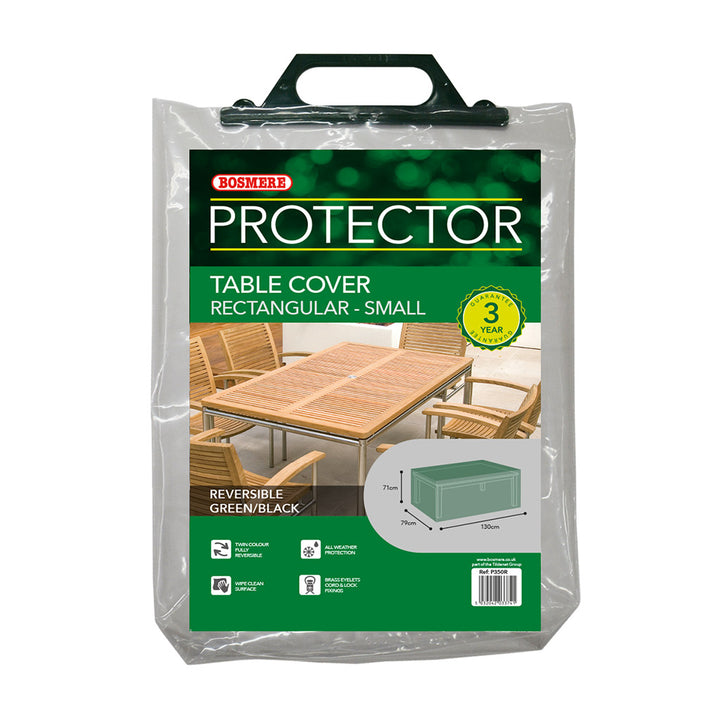 Bosmere Protector - Rectangular Table Cover - 4 Seat Green/Black