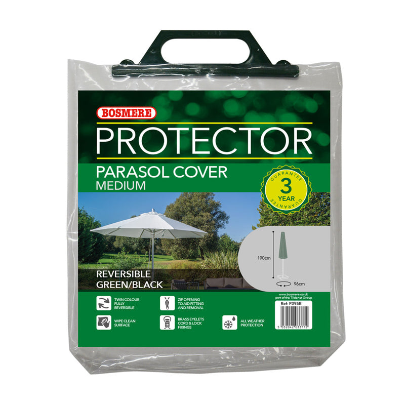 Bosmere Protector - Medium Parasol Cover Green/Black
