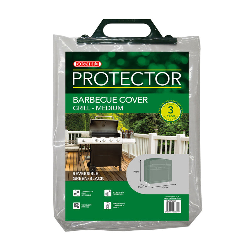 Bosmere Protector - Wagon Barbecue Cover - Green/Black
