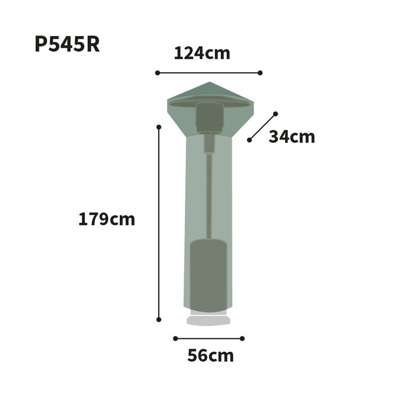 Bosmere Protector - Round Patio Heater Cover Green/Black