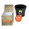 Promotion Bin with 20 x Round Container Pot (2) 10ltr