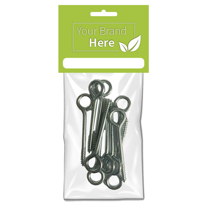 Screw Vine Eyes 75mm - (10) - Own Brand