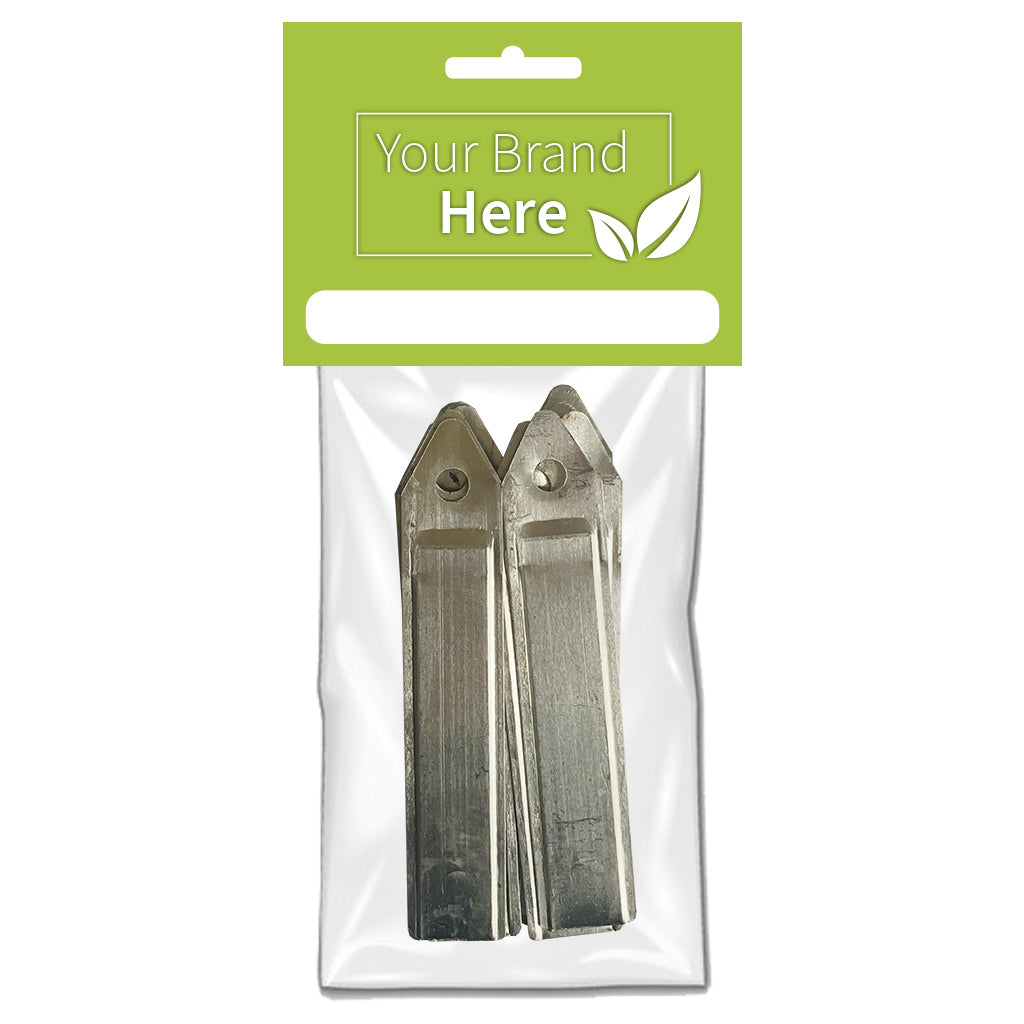 Aluminium Labels 125mm - Own Brand