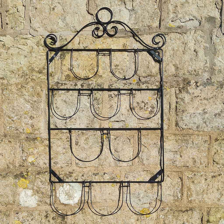 Square Wall Pot Holder - 10 Pots - W.56cm x H70cm